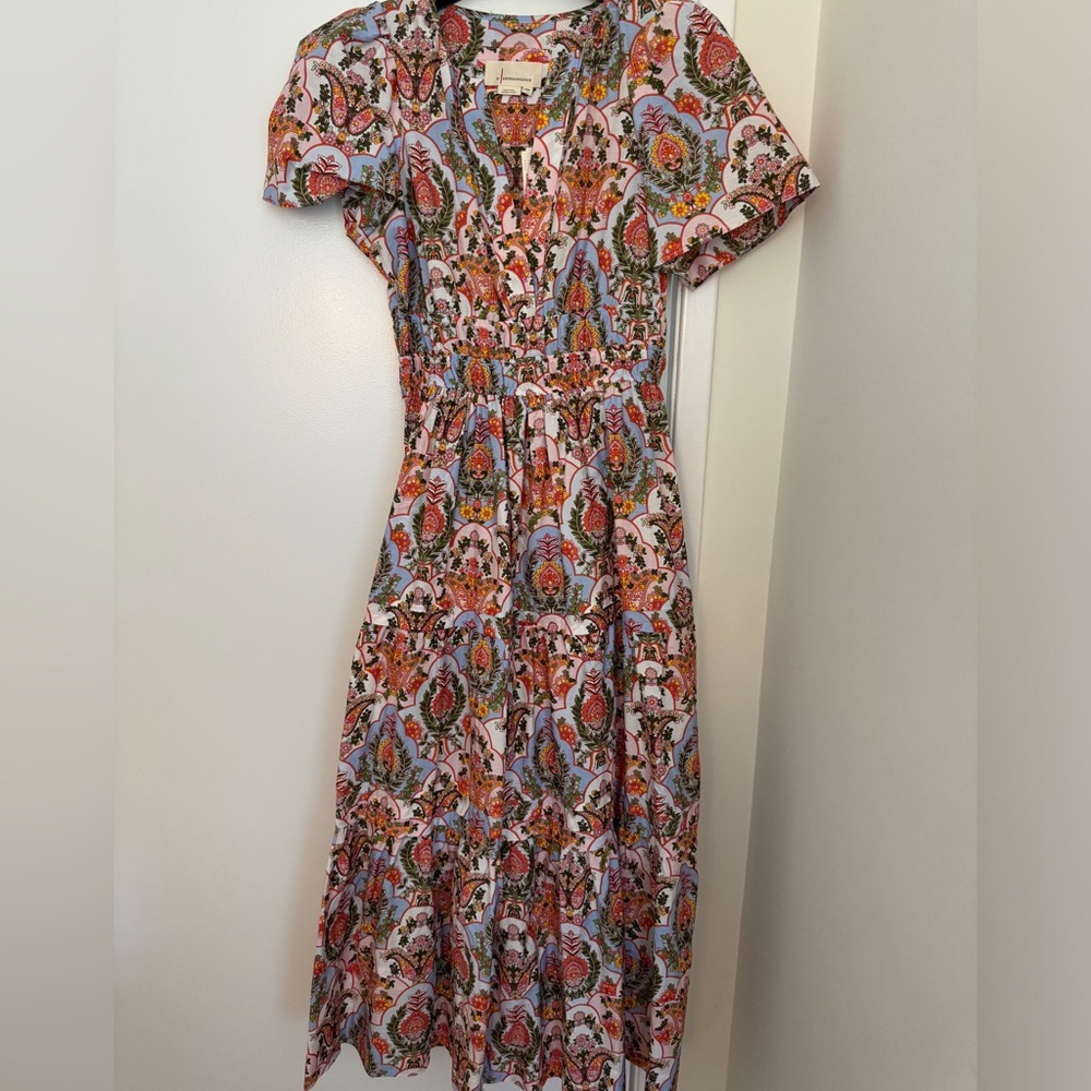 ANTHROPOLOGY floral summer dress XS Petite NWT